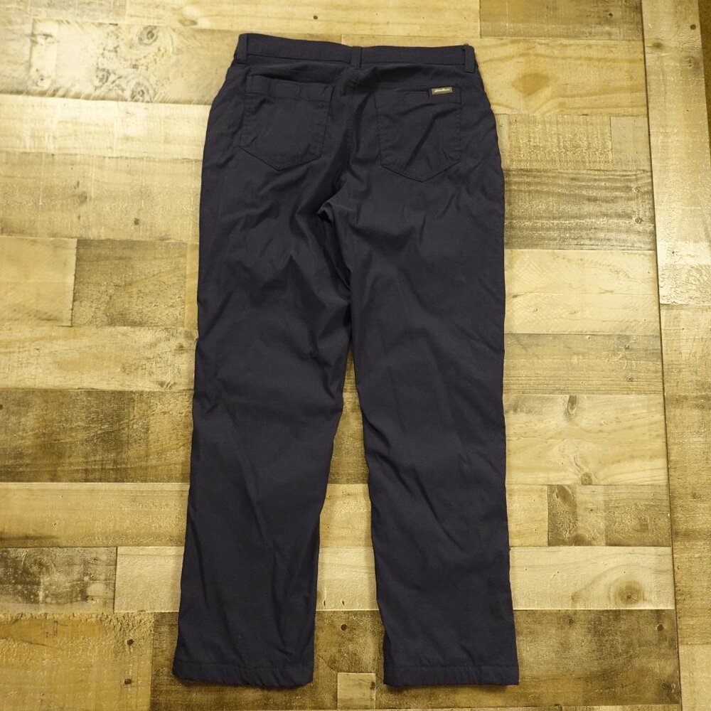 Eddie Bauer Fleece-Lined Tech Pants Men’s 32x30 Navy Winter Outdoor - Picture 10 of 14